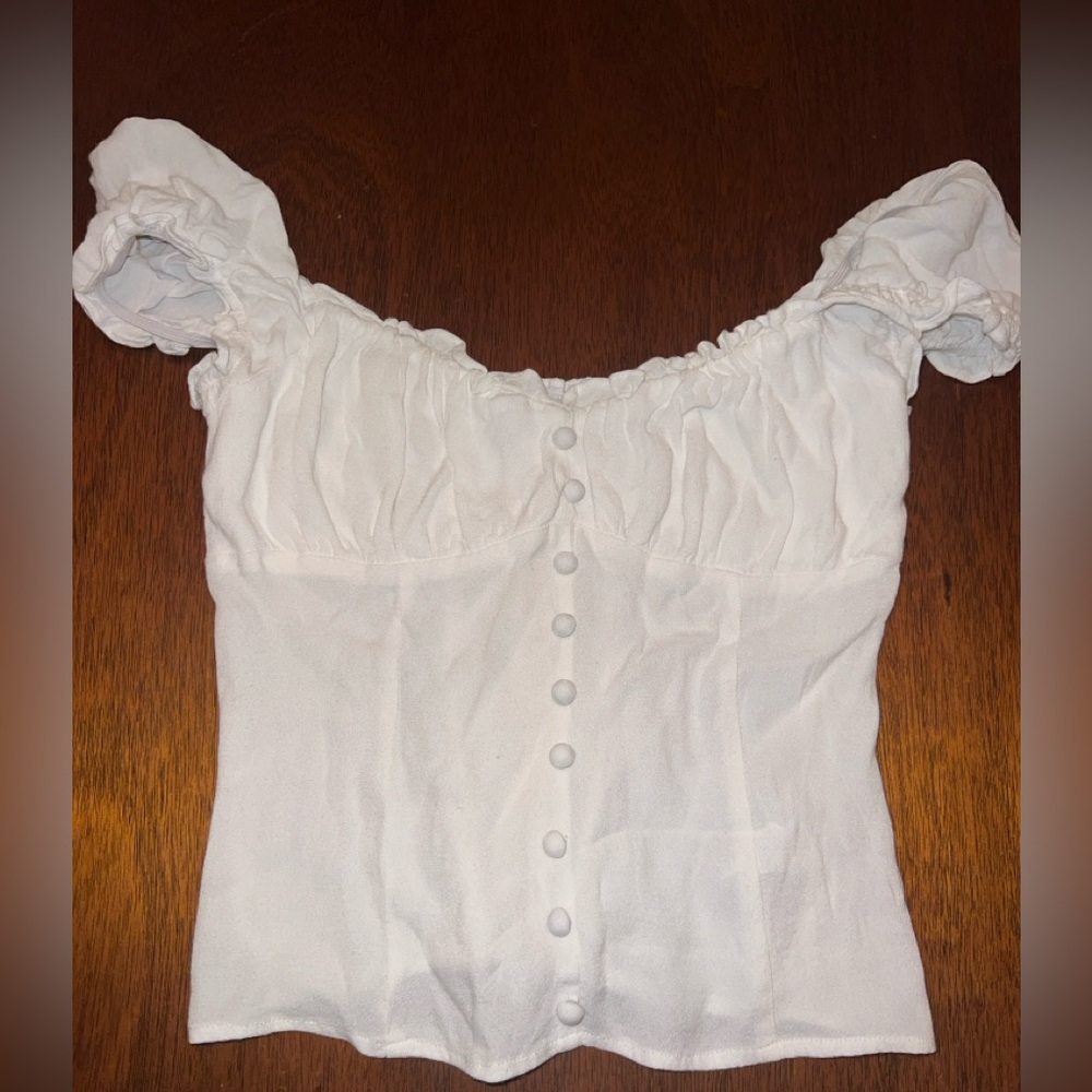 Reformation Bustier White Top - Size Medium